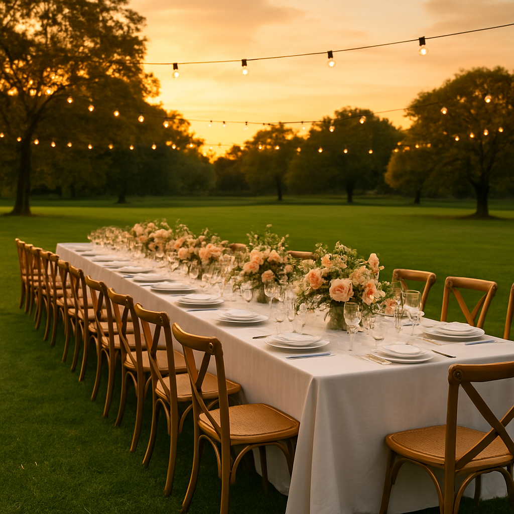 Outdoor event setup
